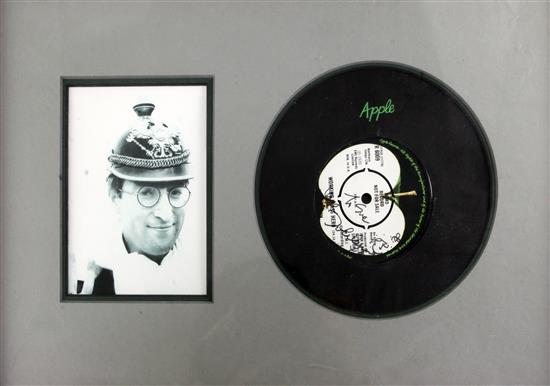 John Lennon: Imagine, signed demonstration of the UK single,